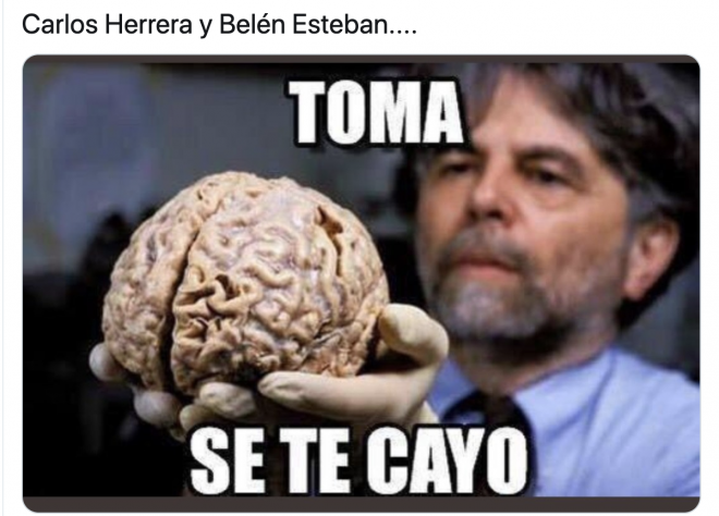 Memes de Carlos Herrera y Belén Esteban.