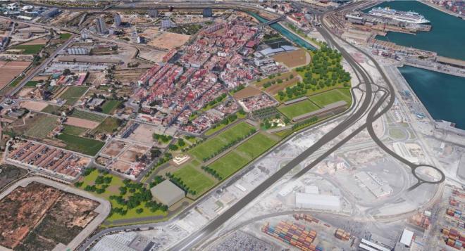 Plan Zona Sur, Ciudad Deportiva del Levante UD en Nazaret