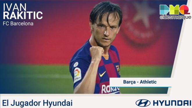 Rakitic, Jugador Hyundai del Barcelona-Athletic.