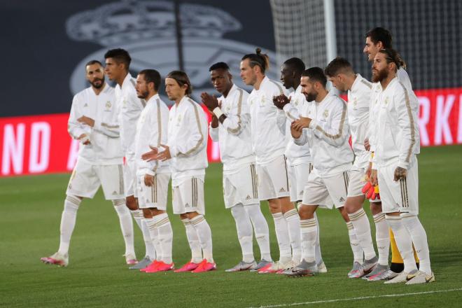 Alineación del Real Madrid ante el Mallorca (Foto: EFE).