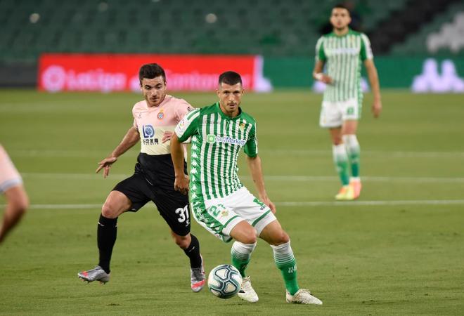 Guido Rodríguez, ante el Espanyol (Foto: Kiko Hurtado).