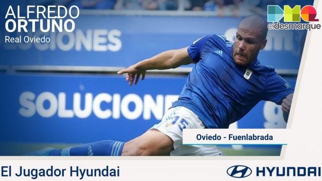 Alfredo Ortuño, jugador Hyundai del Real Oviedo Fuenlabrada