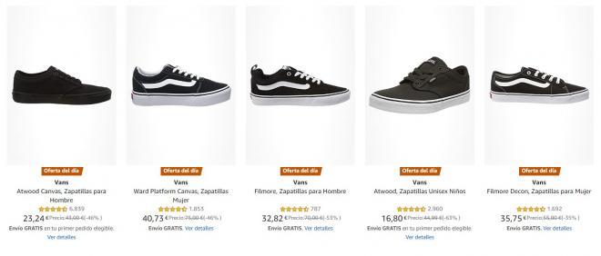 Ofertas Amazon 26 de junio: zapatillas Vans.