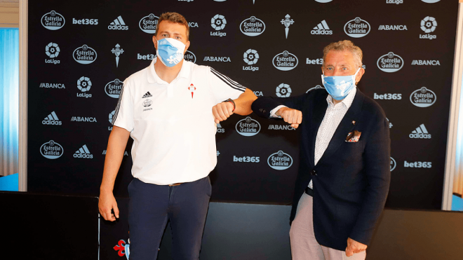 Renovación de Óscar García con el Celta (Foto: RCCV).