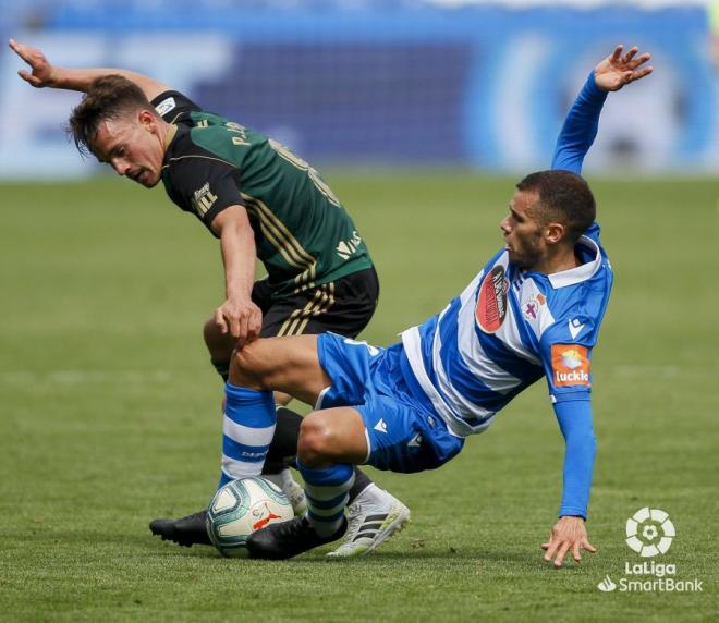 Un lance del Dépor-Ponferradina (Foto: LaLiga).