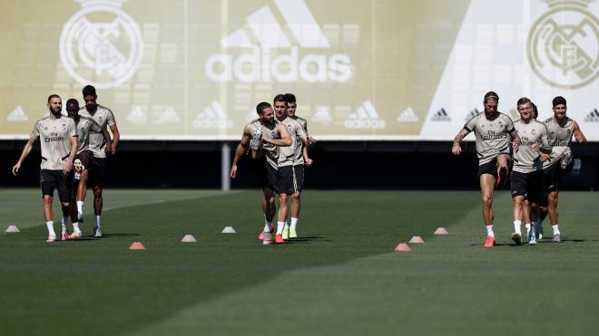 Sesión de entrenamiento del Real Madrid (Foto: RM).