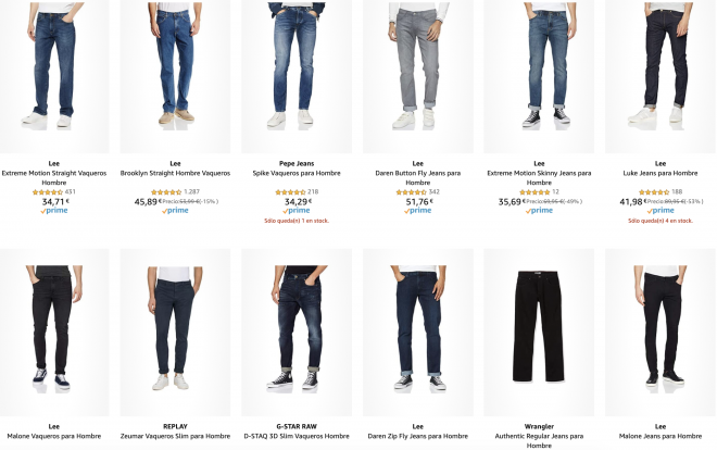 Ofertas de Amazon en pantalones, jeans y cermudas para hombre de Hackett, Lee y más (28 de junio).
