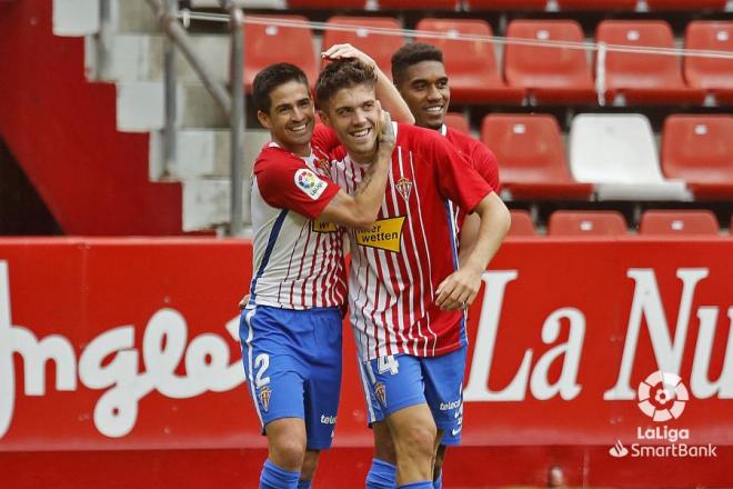 Nacho Méndez, tras su golazo al Lugo (Foto: LaLiga).