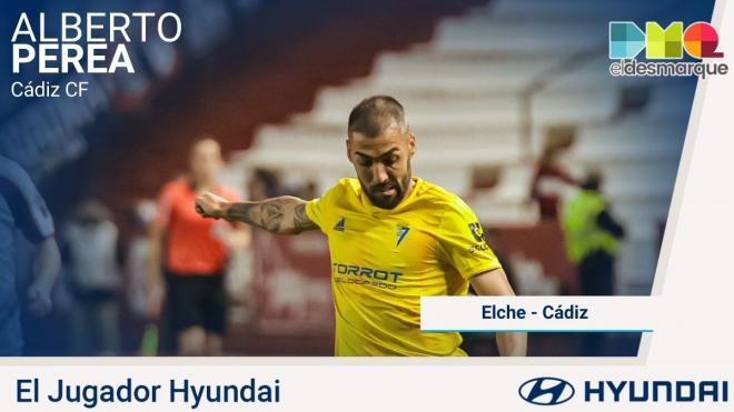 Alberto Perea, jugador Hyundai del Elche-Cádiz.