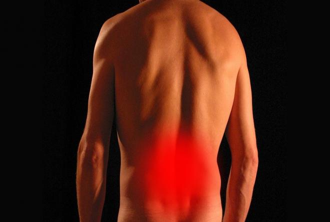 Zona del dolor de espalda.