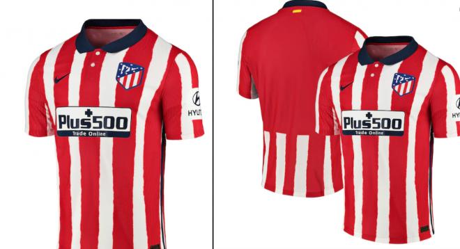 Así es la nueva camiseta del Atlético de Madrid.