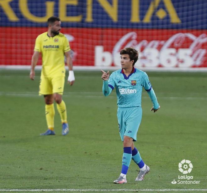 Riqui Puig, durante el partido ante el Villarreal (Foto: LaLiga).