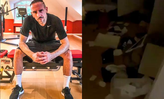 Franck Ribery, futbolista francés del Fiorentina, denuncia un robo en su casa (Fotos: Instagram).