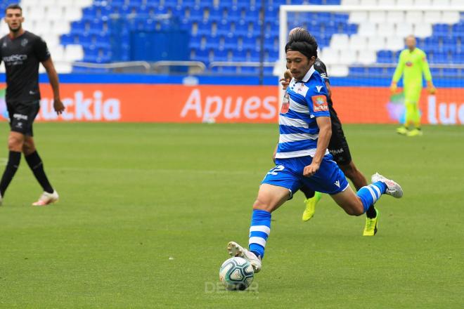 Gaku Shibasaki en el Deportivo-Huesca (Foto:RCD)
