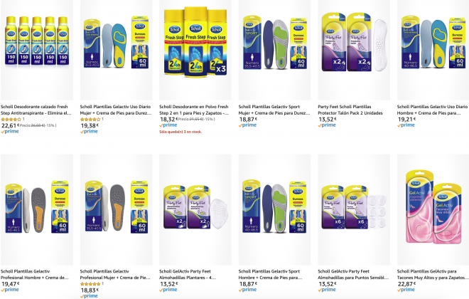 Ofertas en Amazon en productos SCHOLL del 8 de julio.