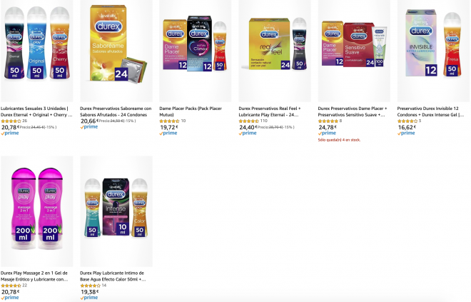 Ofertas en Amazon en productos DUREX del 8 de julio.