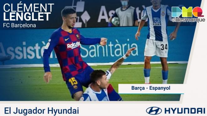 Lenglet, Hyundai del Barcelona-Espanyol.