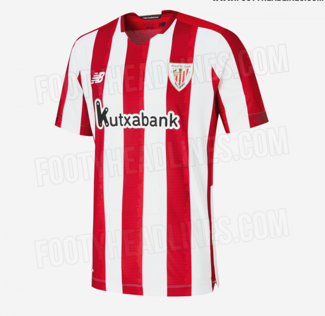 Así es la nueva primera camiseta de juego del Athletic Club de Bilbao.