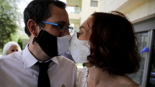 Imagen de archivo de una boda en la era postcoronavirus (Foto: Telecinco).