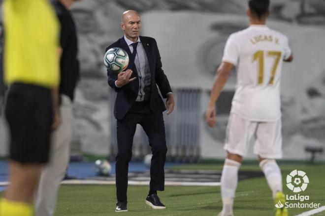 Zidane, en el duelo entre el Real Madrid y el Alavés (Foto: LaLiga).