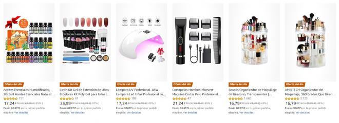Ofertas Amazon: kits de belleza.