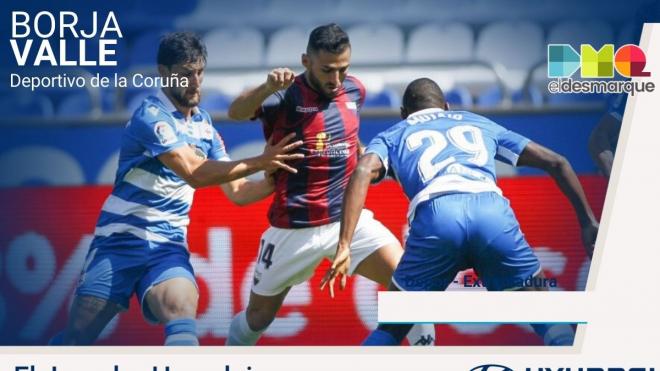 Borja Valle es el jugador Hyundai en el Dépor-Extremadura