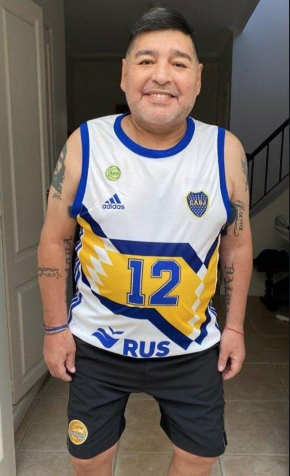 Diego Armando Maradona, después de haber adelgazado 11 kilos.
