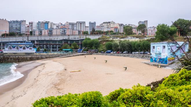 Playa de San Amaro, La Coruña.