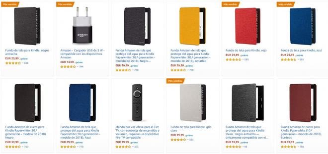 Accesorios Kindle, Fire y Echo en oferta en Amazon.