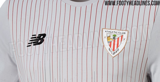 Boceto de la posible nueva camiseta suplente del Athletic Club de Bilbao.