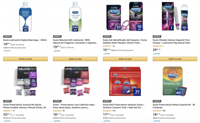 Cientos de ofertas en productos Durex en Amazon este 17 de julio.