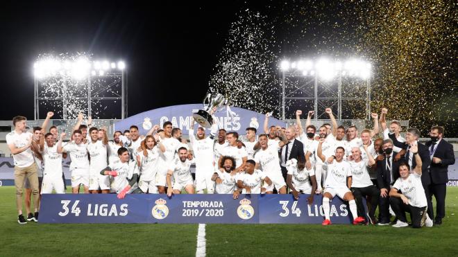 Celebración del título de LaLiga Santander del Real Madrid (Foto: RMCF).