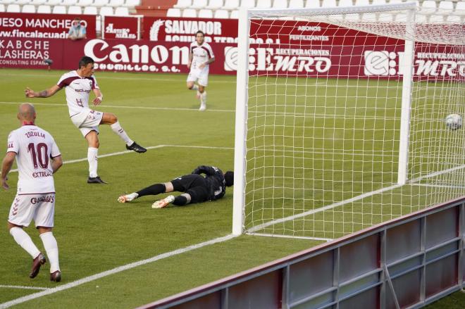 Gol de Gorosito en el Albacete-Zaragoza (Foto: LaLiga).
