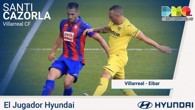 Cazorla, Hyundai del Villarreal-Eibar.