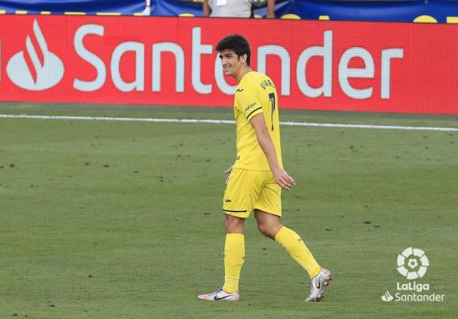 Gerard Moreno, durante el Villarreal-Eibar (Foto: LaLiga):
