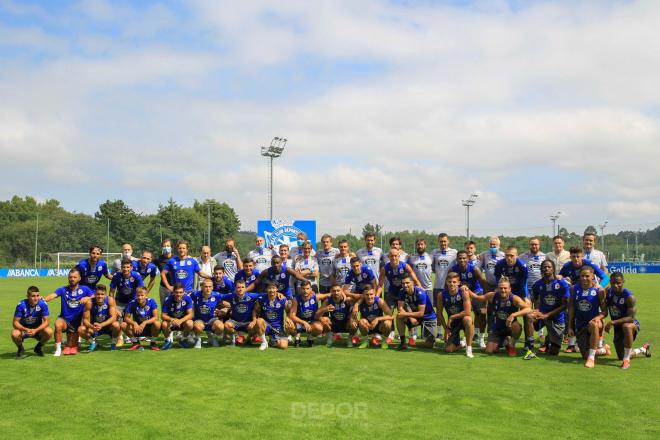 La plantilla del Deportivo (Foto:RCD)