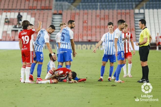 Un lance del último partido de liga en Almería (Foto: LaLiga).