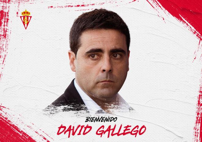David Gallego, nuevo entrenador del Sporting.
