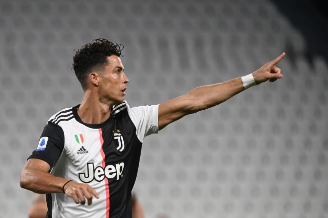 Cristiano Ronaldo celebra un gol en el Juventus-Lazio.