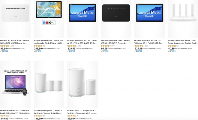 Promociones especiales en Amazon en tablets y portátiles Huawei.