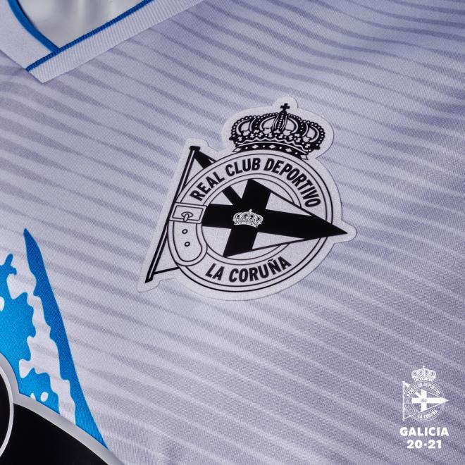 La camiseta del Dépor 20/21 en honor a Galicia, al detalle (Foto: RC Deportivo).