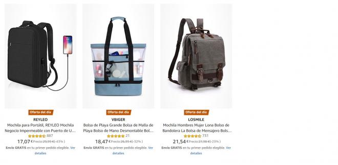 Bolsos y mochilas con unos descuentazos increíbles en Amazon.