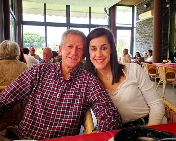Carolina Marín, junto a su padre Gonzalo en una imagen antigua (Foto: @carolinamarin).