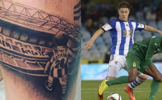 El tatuaje de Jon Gaztañaga, exjugador de la Real Sociedad.
