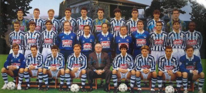 Plantilla de la Real Sociedad 1995-96.