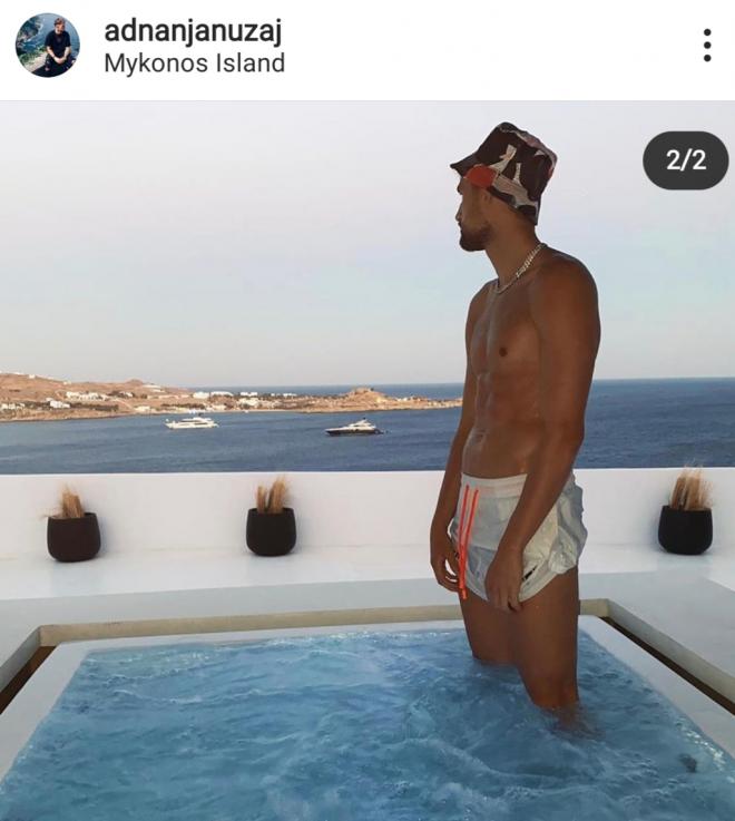 Adnan Januzaj está en Mykonos.
