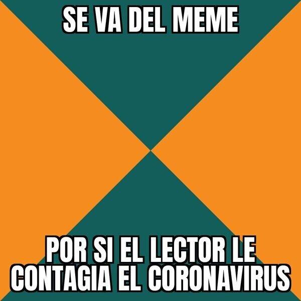 Meme del coronavirus.