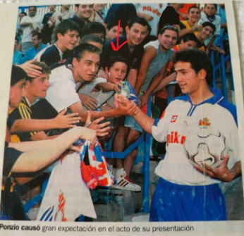 Ander Herrera en la presentación de Ponzio