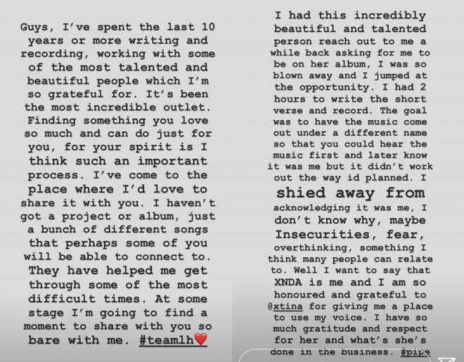 Lewis Hamilton habla de su pasión por la música y de su colaboración con Christina Aguilera.