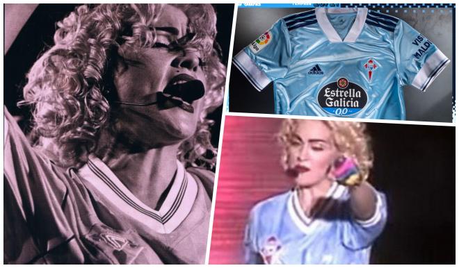 Madonna con la camiseta del Celta y la coincidencia de hace 30 años